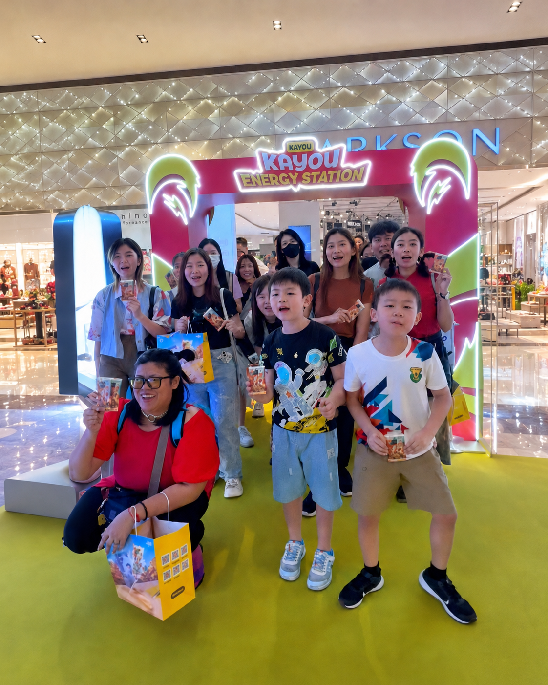 Families celebrating at a MetaPark community event